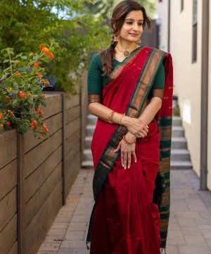 Maroon - Kalyani Cotton kc1001