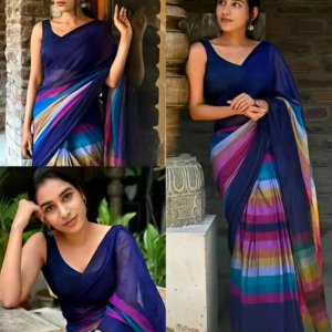Rainbow Saree image